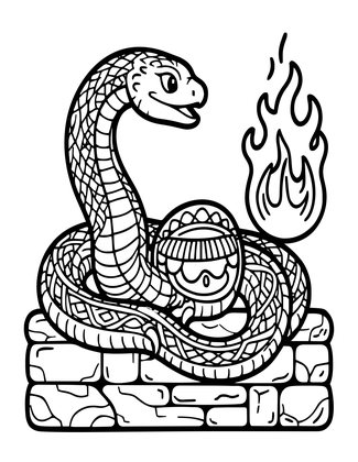 Cockatrice - Free printable coloring page