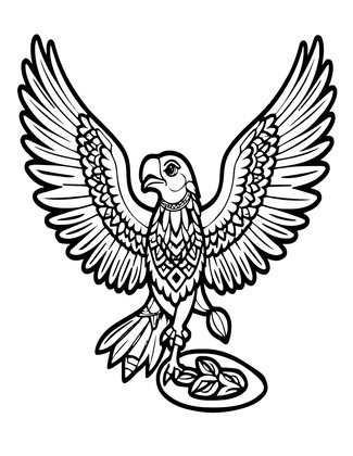 Thunderbird - Free printable coloring page