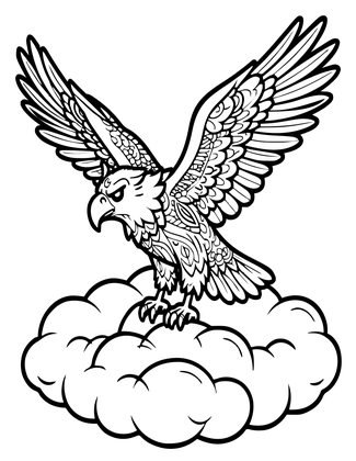 Harpy - Free printable coloring page