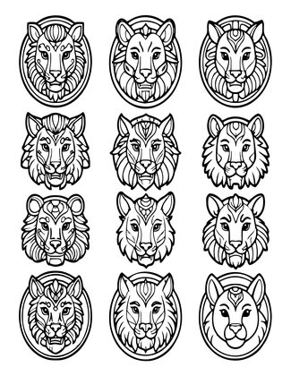 Beast Compendium - Free printable coloring page