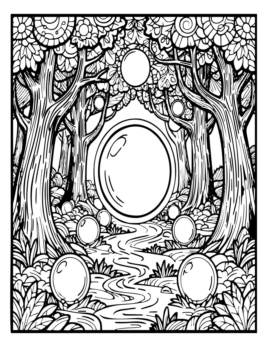 Will-o'-the-Wisp - free printable coloring page
