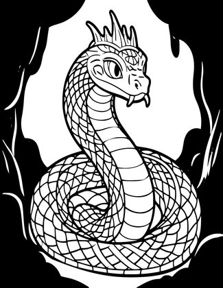 Basilisk - Free printable coloring page