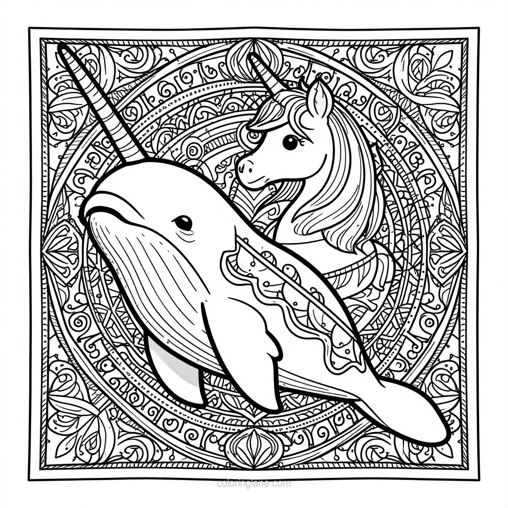 Fantasy Realm - free printable coloring page