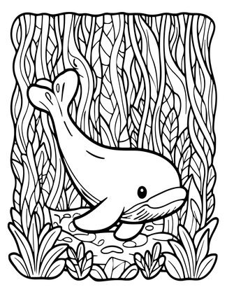 Kelp Forest - Free printable coloring page