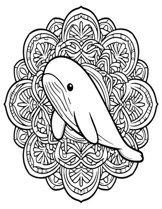 Mandala Design - Free printable coloring page