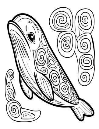 Inuit Art Style - Free printable coloring page