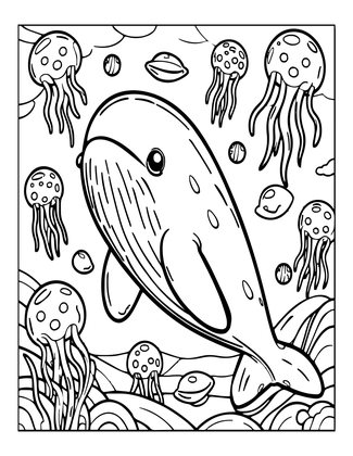 Bioluminescent - Free printable coloring page