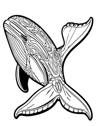 Fluke Close-Up - Free printable coloring page