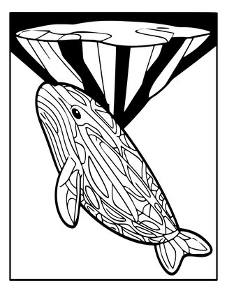 Under Ice Canopy - Free printable coloring page