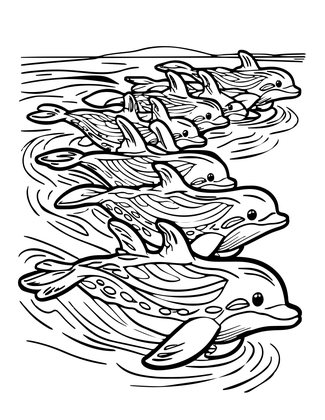 Migration - Free printable coloring page