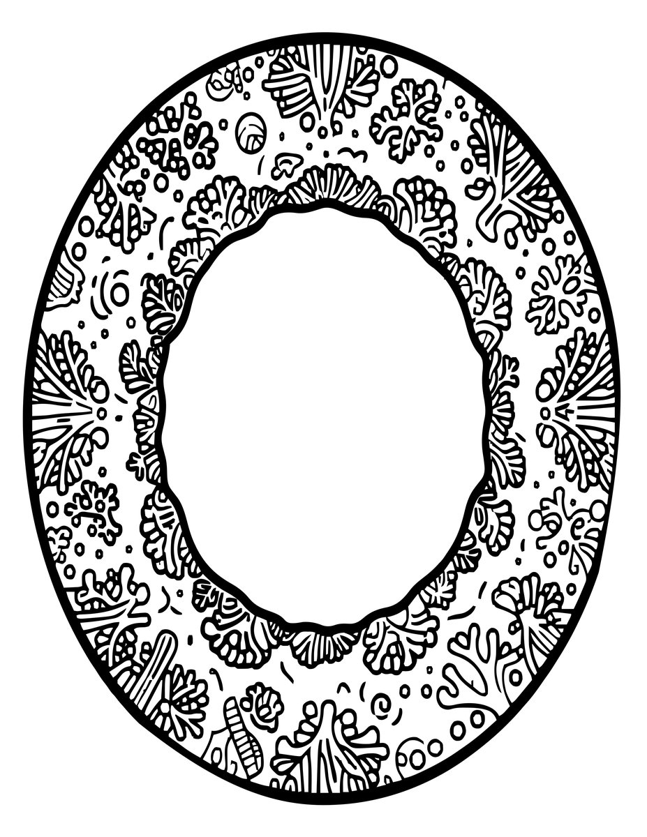 Coral Atoll - free printable coloring page