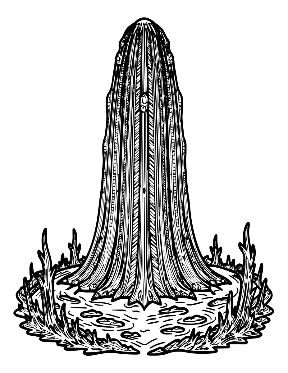 Tower in Swamp - free printable coloring page