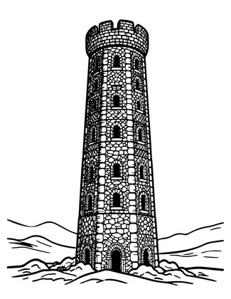 Dark Tower - Free printable coloring page