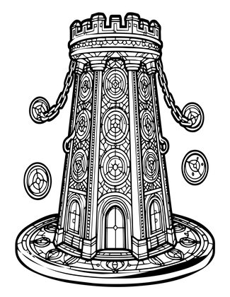 Tower Basement - Free printable coloring page