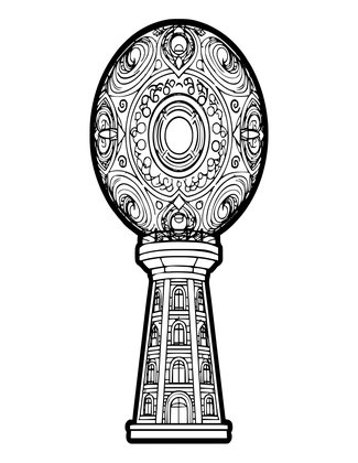 Tower Orb - Free printable coloring page