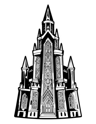 Tower and Ice - Free printable coloring page