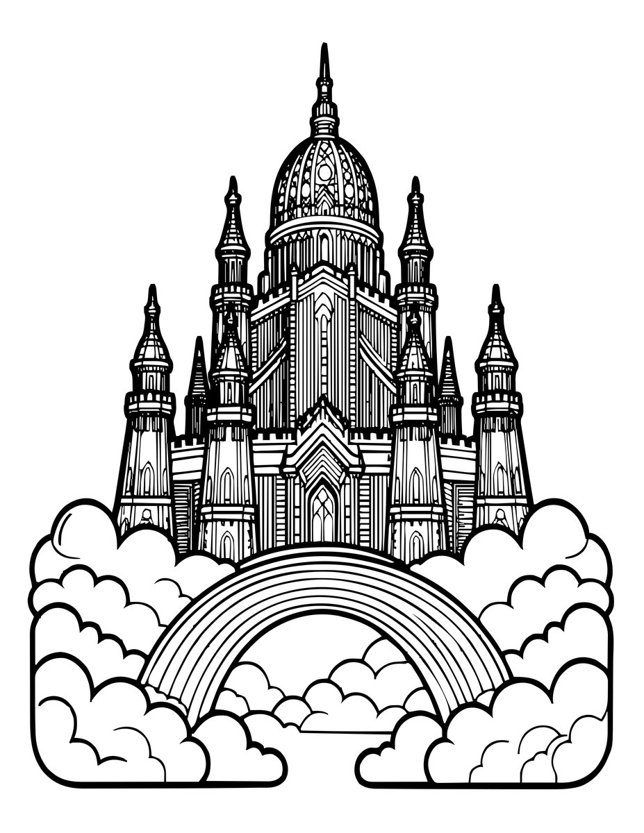 Asgard - free printable coloring page
