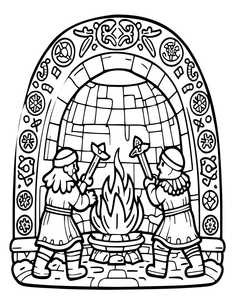 Dwarven Forge - free printable coloring page