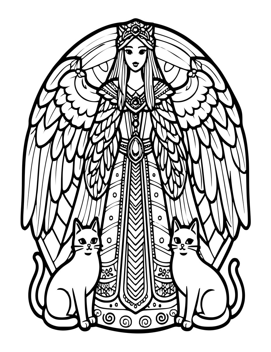 Freya - free printable coloring page