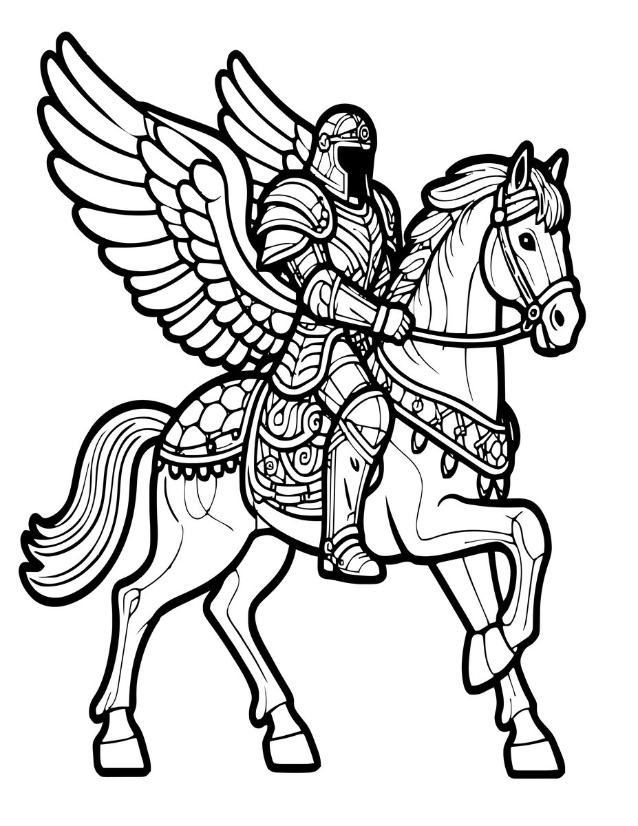 Valkyrie - free printable coloring page