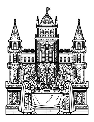 Valhalla - Free printable coloring page