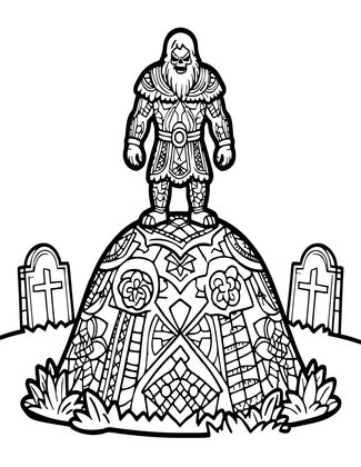 Draugr - Free printable coloring page