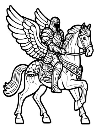 Valkyrie - Free printable coloring page