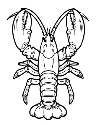 Lobster - Free printable coloring page