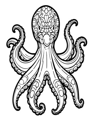 Octopus Beak - Free printable coloring page