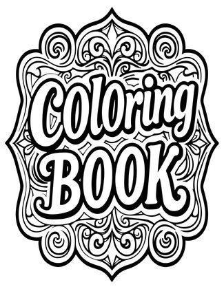 Vintage Label Frame - Free printable coloring page