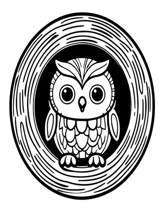 Owlet - Free printable coloring page