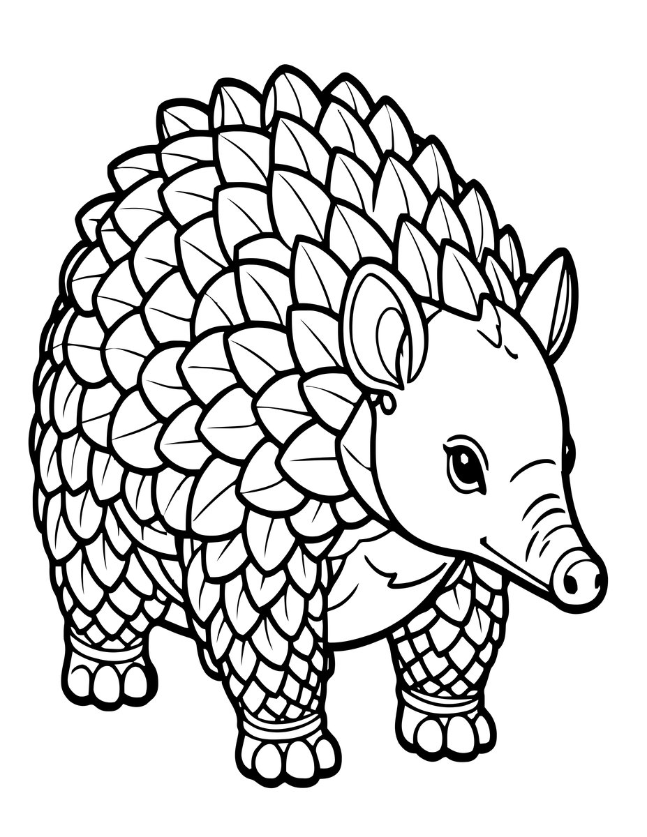 Head Portrait - free printable coloring page