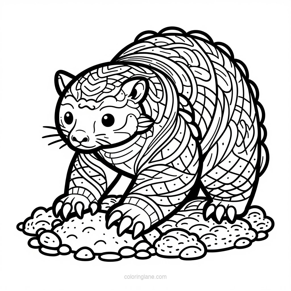 Night Walker - free printable coloring page