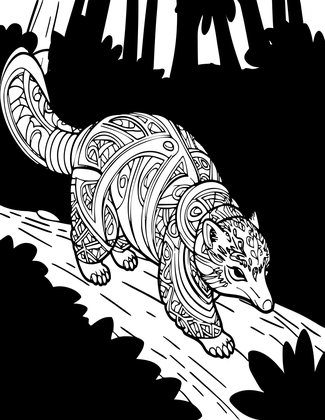 Rain Forest - Free printable coloring page