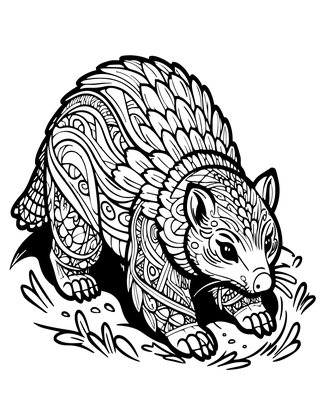 Burrow Entrance - Free printable coloring page