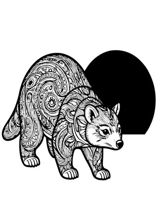 Savanna Sunset - Free printable coloring page