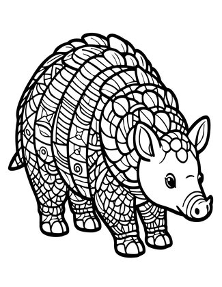 Pattern Play - Free printable coloring page