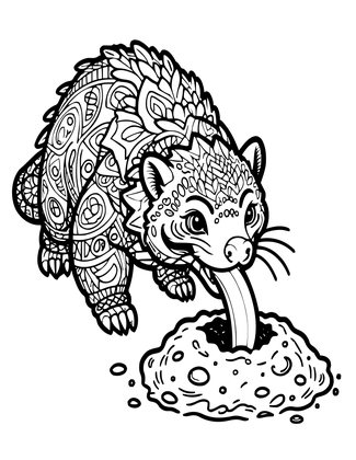 Tongue Feeding - Free printable coloring page