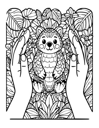 Conservation Art - Free printable coloring page