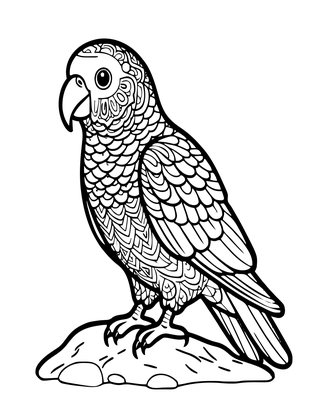 Kea - Free printable coloring page