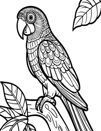 Spix's Macaw - Free printable coloring page