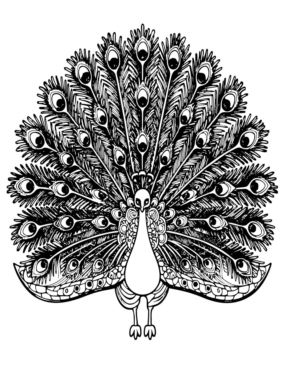 Full Display - free printable coloring page