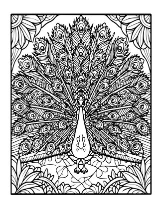 Night Garden - Free printable coloring page