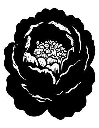 Coral Peony - Free printable coloring page