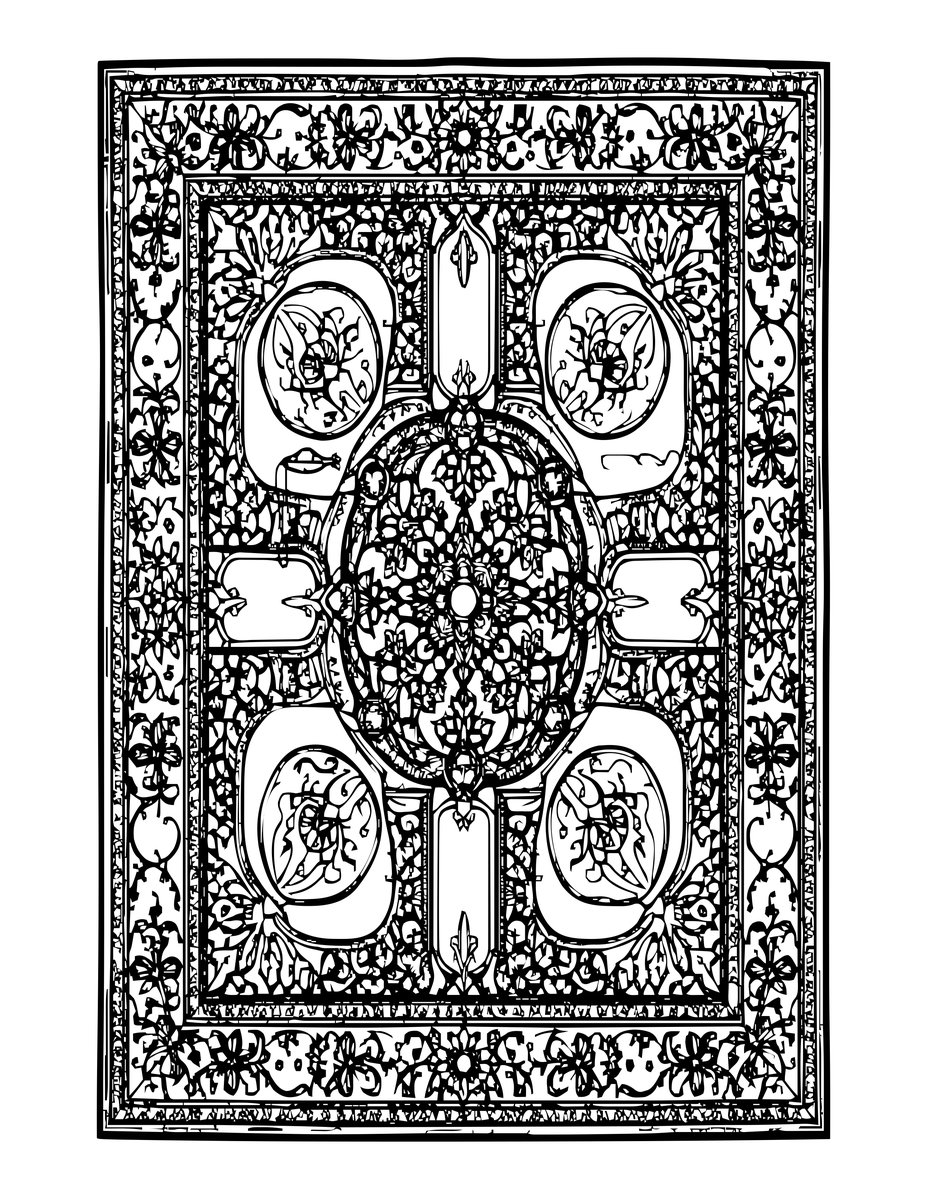 Garden Carpet - free printable coloring page