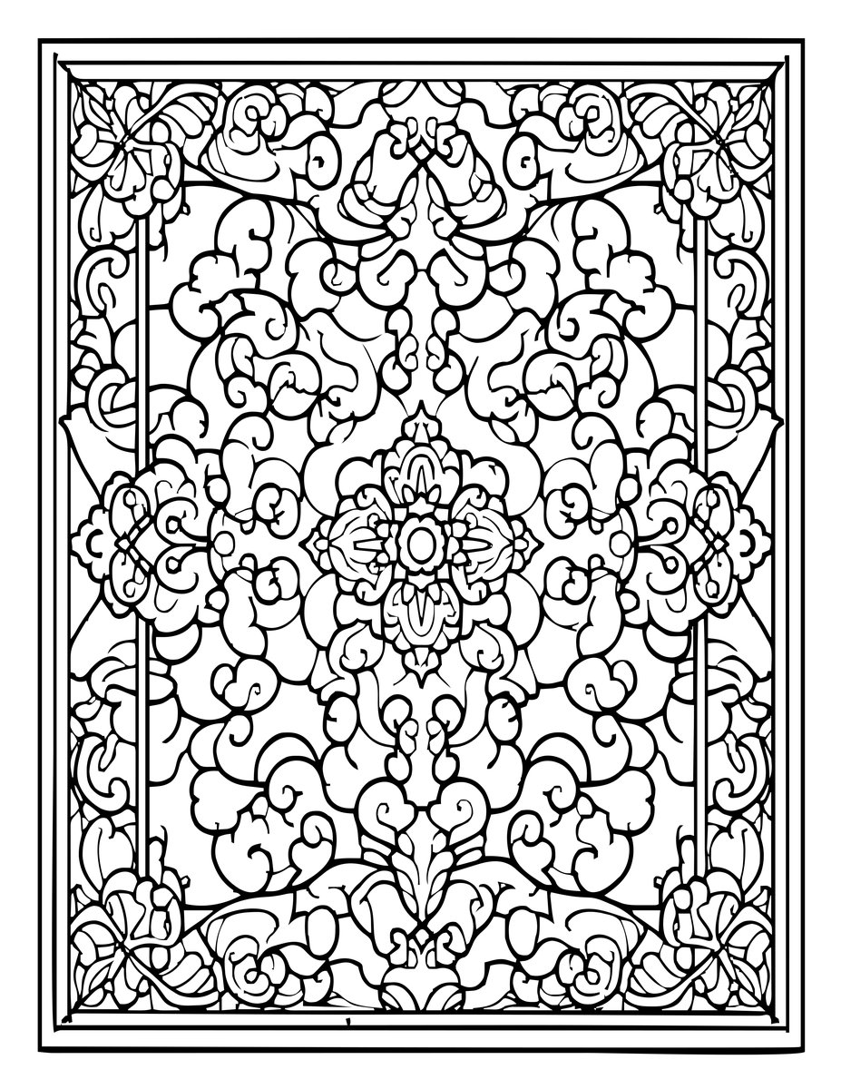 Palace Carpet - free printable coloring page