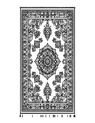 Prayer Rug - Free printable coloring page