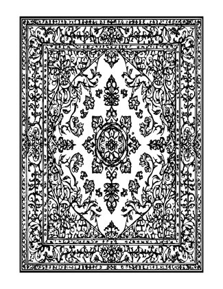 Pictorial Carpet - Free printable coloring page