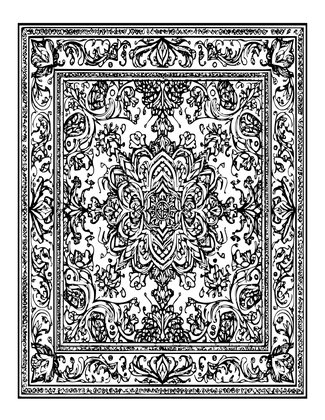 Silk Carpet - Free printable coloring page