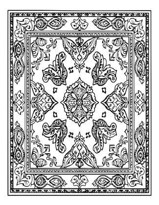 Boteh Paisley - Free printable coloring page